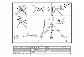 Настольная лампа декоративная Eglo ПРОМО Chester 1 49518