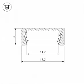 Профиль накладной Arlight MIC-2000 012088
