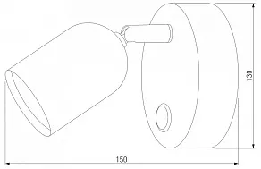 Бра TK Lighting Top 3278 Top Graphite
