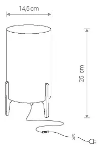 Настольная лампа декоративная Nowodvorski Rocket 8490
