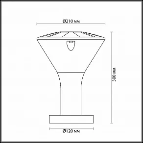 Наземный низкий светильник Odeon Light Lenar 4046/1B
