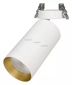 Спот Arlight SP-POLO-BUILT-R95-25W Warm3000 (WH-GD, 40 deg) 027347