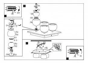Потолочная люстра Eglo Ascolese 94317