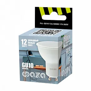 Лампа светодиодная Jazzway  GU10 12Вт 5000K FLL- GU10 12w 5000K