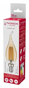 Лампа светодиодная Thomson Filament TAIL Candle E14 9Вт 2400K TH-B2119