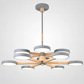 Люстра на штанге Imperiumloft TURNA Gray TURNA-DBL01