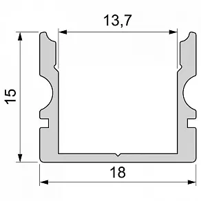 Профиль накладной Deko-Light AU-02-12 970143