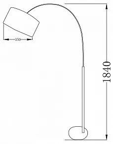 Торшер Lucia Tucci Bristol 1 BRISTOL F890.1