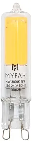 Лампа светодиодная MyFar Базис G9 G9 4Вт 3000K MB1101G9-4W3K