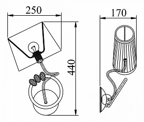 Бра Maytoni Alicia ARM014-01-G