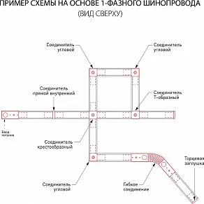 Трек накладной Elektrostandard Track Rail WH Surface 85079/00