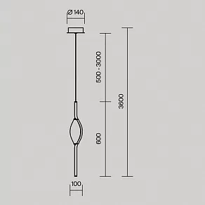 Подвесной светильник Maytoni Foresight MOD347PL-L8BS3K