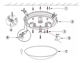 Накладной светильник Globo Bike 40400-3