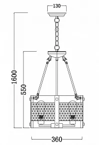 Подвесной светильник Freya Vittoria FR4561-PL-03-B