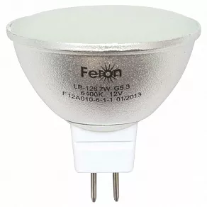 Лампа светодиодная Feron LB-126 GU5.3 7Вт 6400K 25294