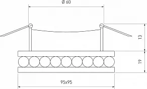 Встраиваемый светильник Elektrostandard Annuli 8391 MR16