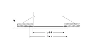 Встраиваемый светильник Maytoni Zoom DL032-2-01B