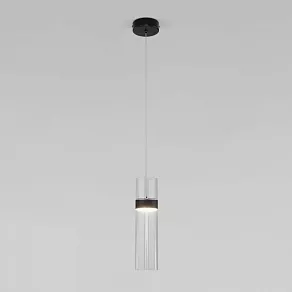 Подвесной светильник Eurosvet Lumen 50244/1 LED черный/прозрачный