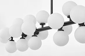 Люстра на штанге LUMINA DECO Marsiada LDP 6033-24 BK