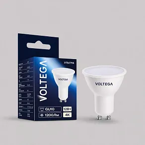Лампа светодиодная Voltega  GU10 12Вт 4000K 3009