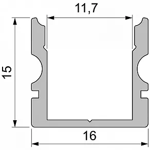 Профиль накладной Deko-Light AU-02-10 970129