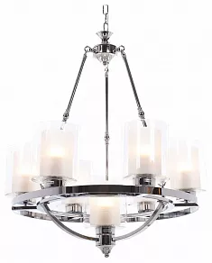 Подвесная люстра LUMINA DECO Santini LDP 1220-7 CHR+WT