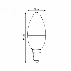 Лампа светодиодная Volpe OPTIMA DIM E14 6Вт 3000K UL-00009225