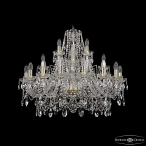 Подвесная люстра Bohemia Ivele Crystal 1411 1411/16+8+4/300 G