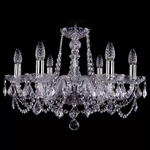 Подвесная люстра Bohemia Ivele Crystal 1402 1402/6/195/Ni/Leafs