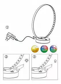 Настольная лампа декоративная Globo Bague 28001
