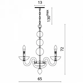 Подвесная люстра Divinare Letizia 1156/02 LM-6