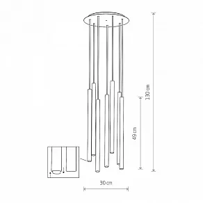 Подвесная люстра Nowodvorski Laser 490 10704