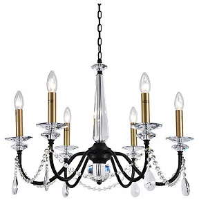 Подвесная люстра Newport АНАСТАСИЯ 3976/C black+brass