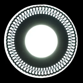 Встраиваемый светильник Reluce  63903-9.0-001RD LED3+3W BK