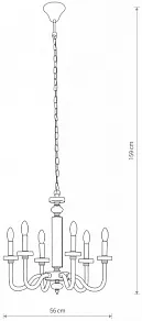 Подвесная люстра Nowodvorski Hampton 8154