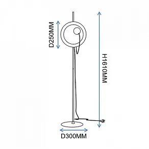 Торшер Imperiumloft MARGOTT Black margott-fl01