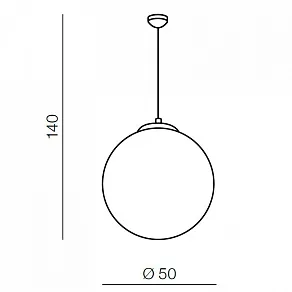 Подвесной светильник Azzardo White ball 50 AZ1329