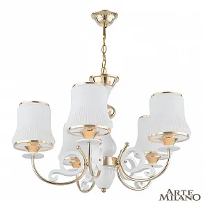Подвесная люстра Arte Milano Florentia-1097 301097/5 Wh/Gd