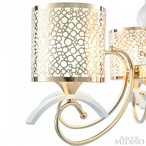 Подвесная люстра Arte Milano Florentia-9787 309787/6 Wh/Gd