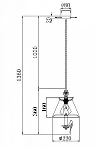 Подвесной светильник Maytoni Bird ARM013-PL-01-W