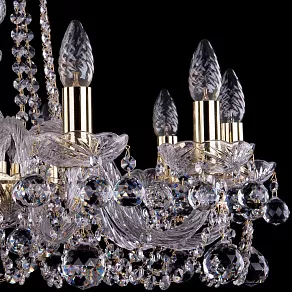 Подвесная люстра Bohemia Ivele Crystal 1402 1402/10/240/G/Balls