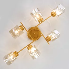 Потолочная люстра Eurosvet Hilari 30165/6 перламутровое золото