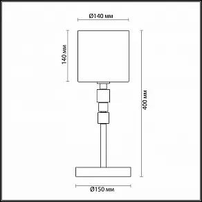 Настольная лампа декоративная Odeon Light Pavia 4112/1T