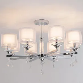 Люстра на штанге ILLUMICO  IL1354-8CPA-29 CR Romei