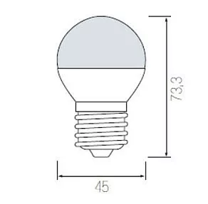 Лампа светодиодная Horoz Electric HL4380L E27 4Вт 6400K HRZ00000037