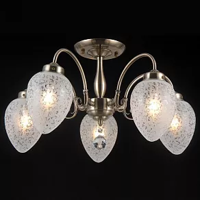 Люстра на штанге Natali Kovaltseva Zaragoza ZARAGOZA 81050-5C  ANTIQUE BRASS