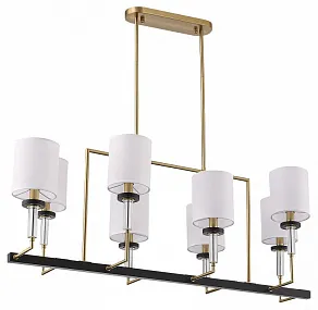 Люстра на штанге ST-Luce BLACK+BRASS SL1404.338.08