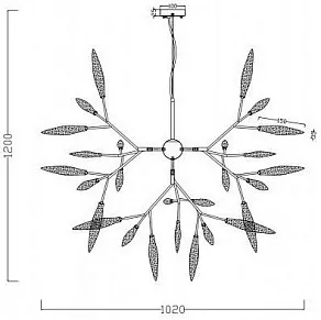 Подвесная люстра Freya Iris FR5067PL-36W