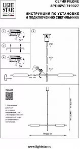 Светильник на штанге Lightstar Pilone 719027