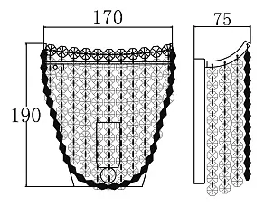 Накладной светильник Maytoni Spike S200-WB1-G